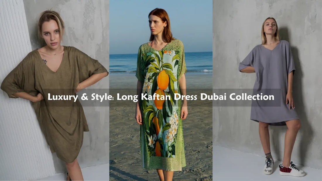 Dubai Glamour: Flowing Long Kaftan Dress for Every Occasion