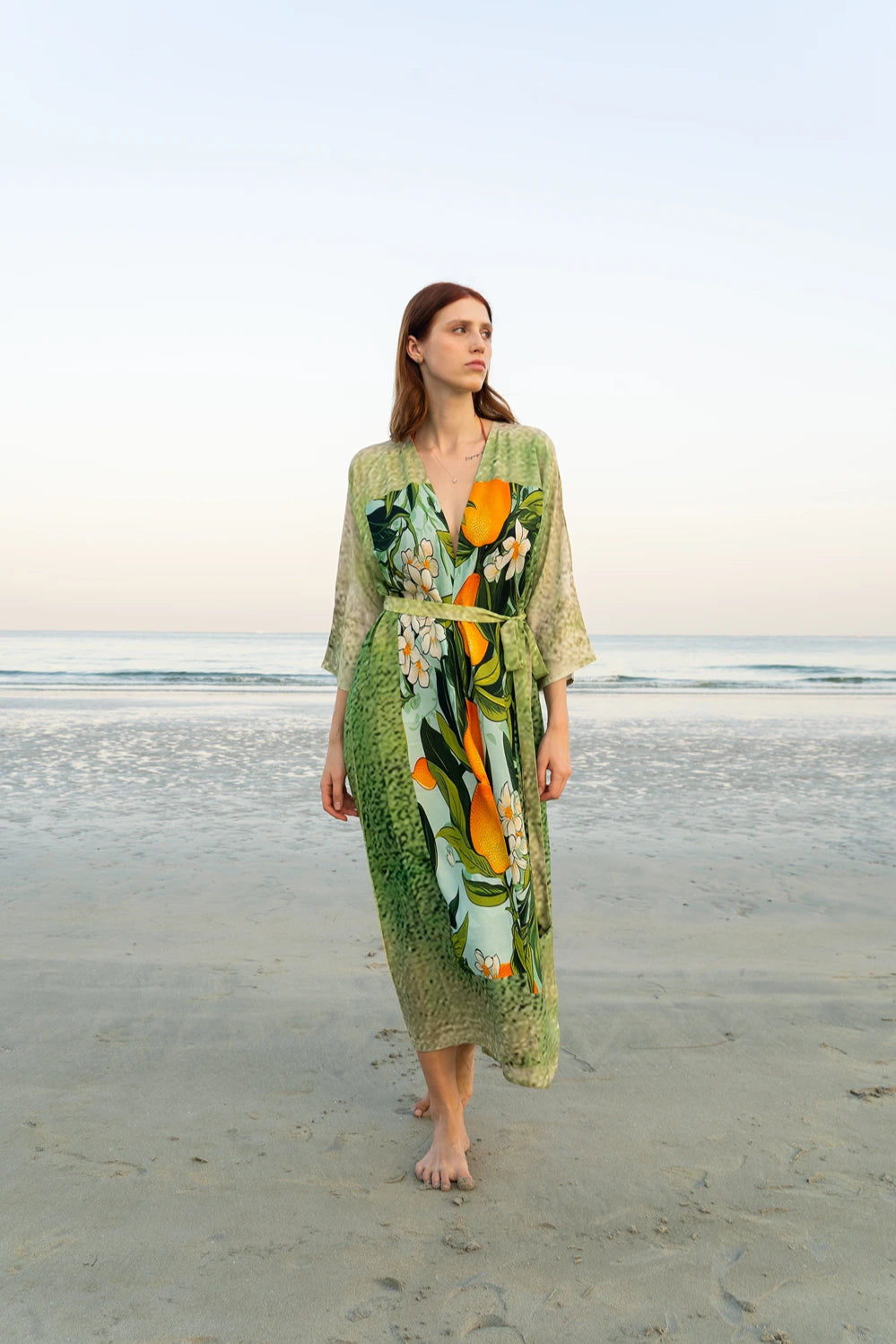 Fleur & Fruit Vintage Long Kimono