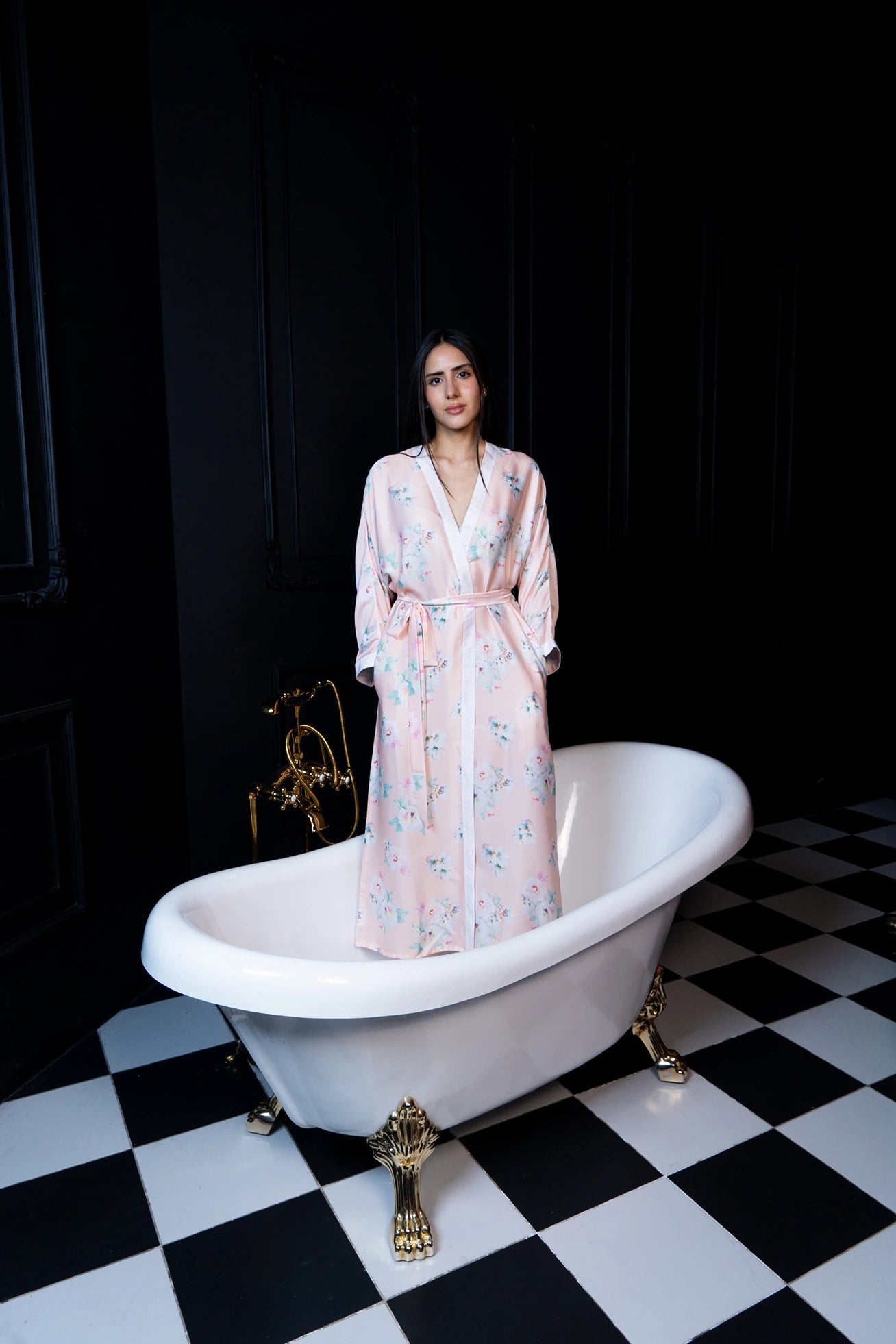 Floral Reverie Silk Kimono