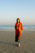 Roar Tiger Animal Print Abstract Kimono