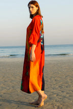 Roar Tiger Animal Print Abstract Kimono