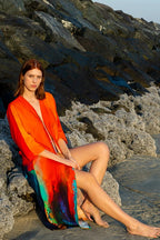 Roar Tiger Animal Print Abstract Kimono