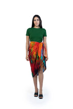 Roar Abstract Print Multicolor Sarong