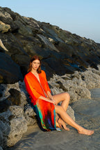 Roar Tiger Animal Print Abstract Kimono