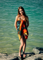 Canvas & Chaos Abstract Print Sarong