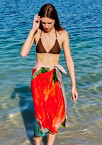 Coral Mirage Floral Sarong