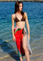 Coral Mirage Floral Sarong