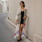 Abode Artistic Bookshelf Kimono Dress - Library Print