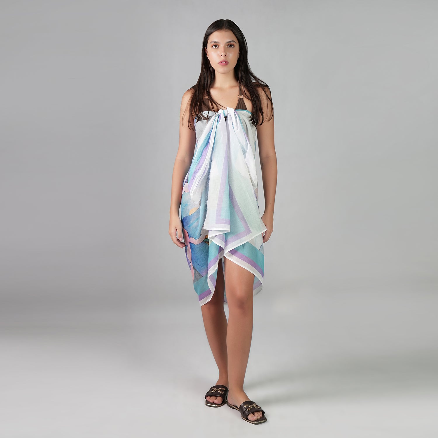 Fleur Botanical Print Resort Sarong