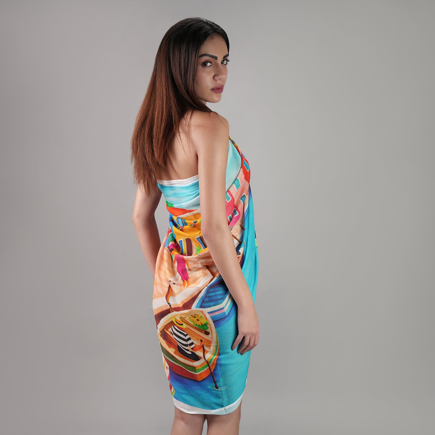 Mediterranean Picnic Resort Sarong - Multicolour