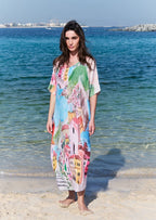 La Riviera Multicolor Long Kaftan
