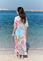 La Riviera Multicolor Long Kaftan