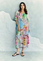 La Riviera Multicolor Long Kaftan