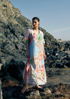 La Riviera Multicolor Long Kaftan With Side Slits