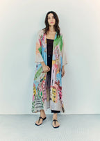La Riviera Multicolor Long Kimono
