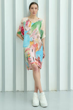 La Riviera Multicolor Short Kaftan Dress