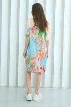 La Riviera Multicolor Short Kaftan Dress