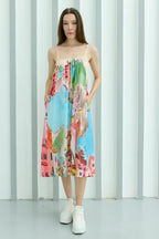 La Riviera Multicolor Spaghetti Strap Dress