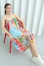 La Riviera Multicolor Spaghetti Strap Dress