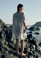 Leopard Luxe Printed Sheer Short Kaftan