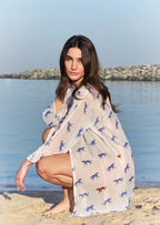 Leopard Luxe Printed Sheer Short Kimono