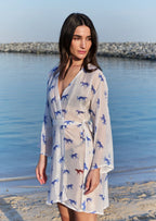 Leopard Luxe Printed Sheer Short Kimono