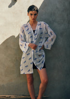 Leopard Luxe Printed Sheer Short Kimono