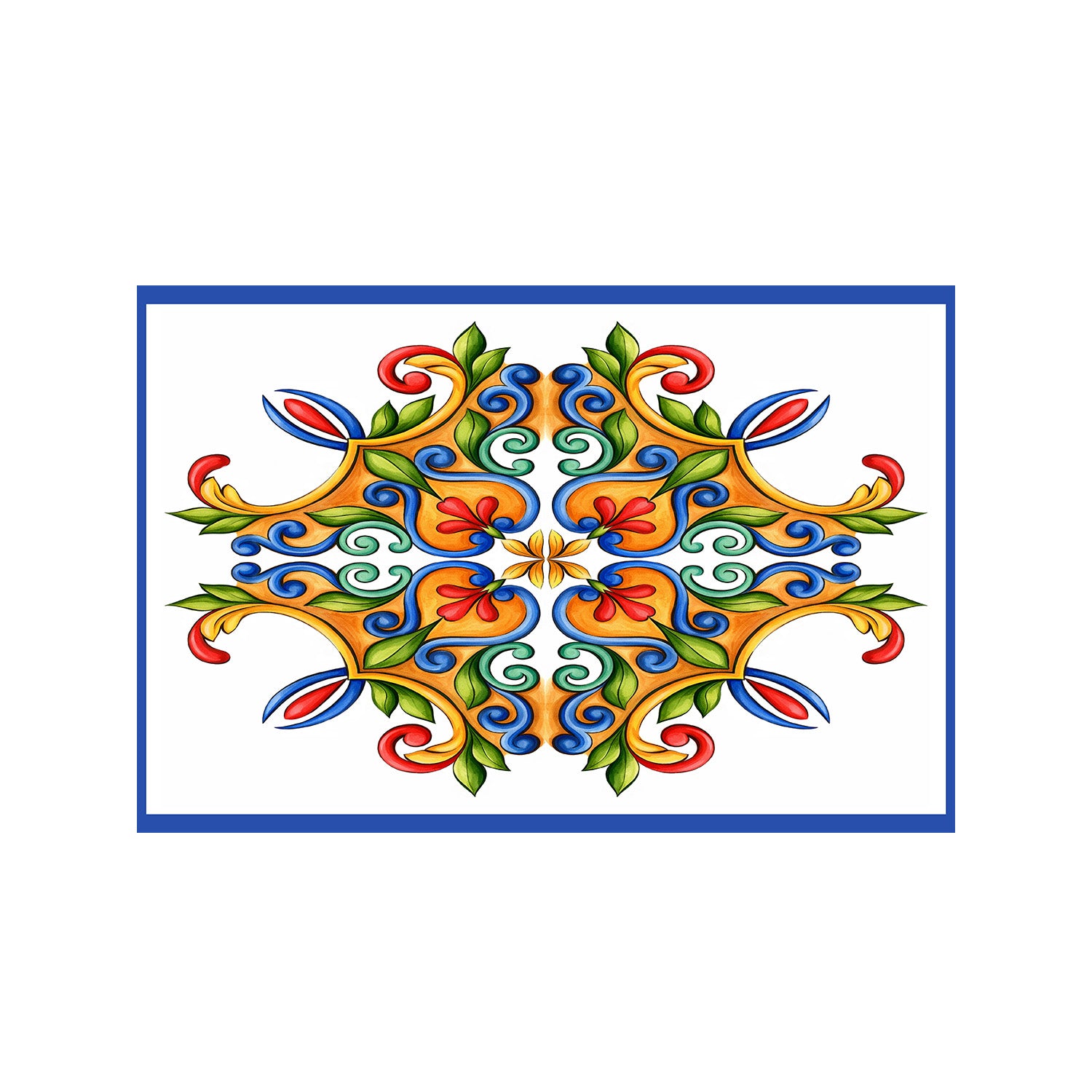 Majolica Mosaic Resort Sarong - Multicolour Motif