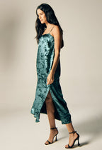 Shadow of Sequin Shimmer Blue Maxi Dress