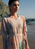 The Breeze Sheer Long Kaftan With Side Slits