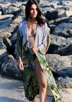 Wild Wings Bird In The Jungle Long Kimono