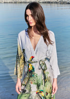 Wild Wings Bird In The Jungle Long Kimono