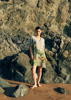 Wild Wings Bird In The Jungle Sheer Short kaftan