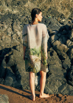 Wild Wings Bird In The Jungle Sheer Short kaftan