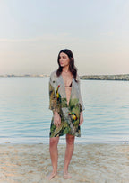 Wild Wings Bird In The Jungle Sheer Short kimono