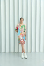 La Riviera Multicolor Short Kaftan Dress