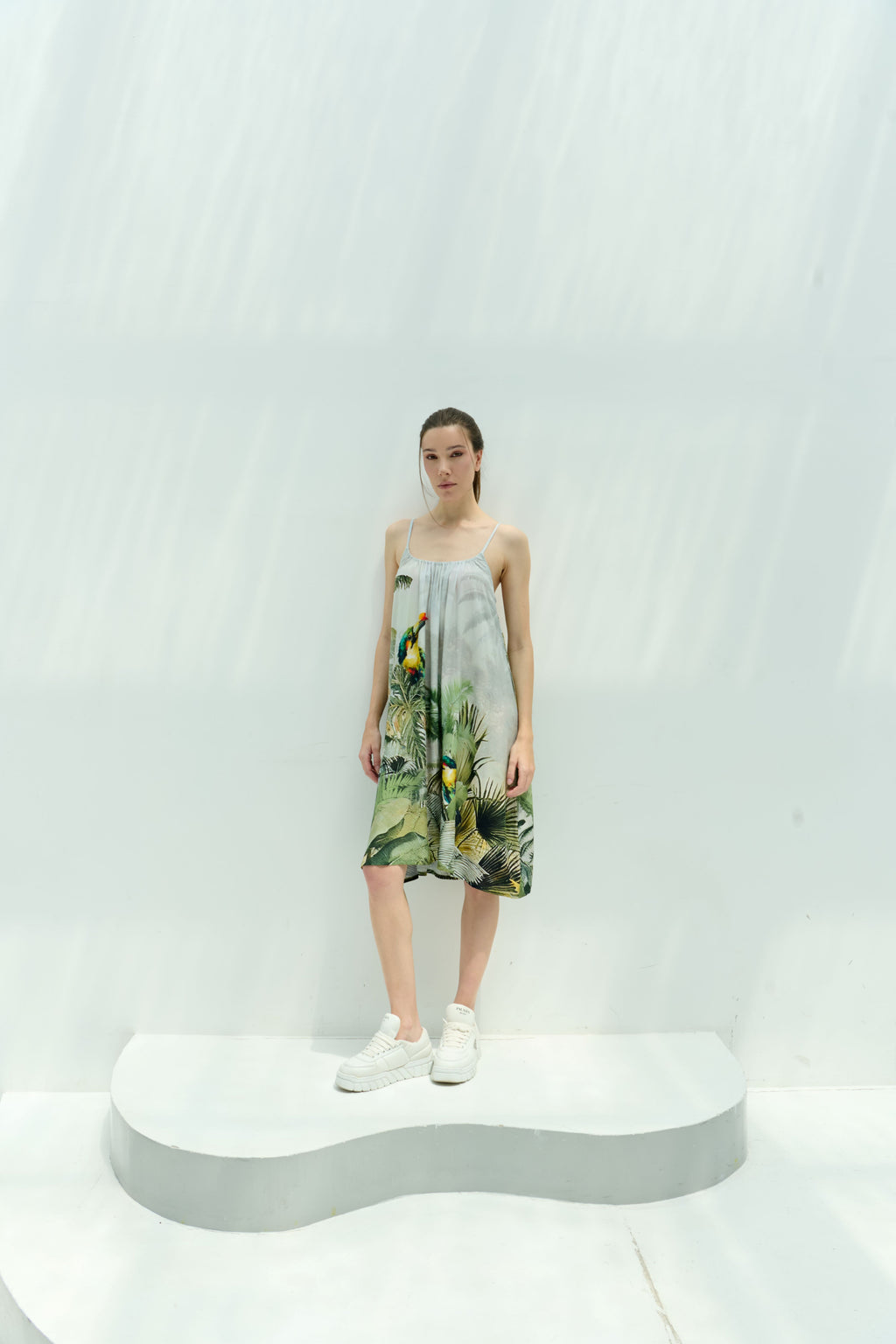 Wild Wings Bird In The Jungle Spaghetti Strap Dress