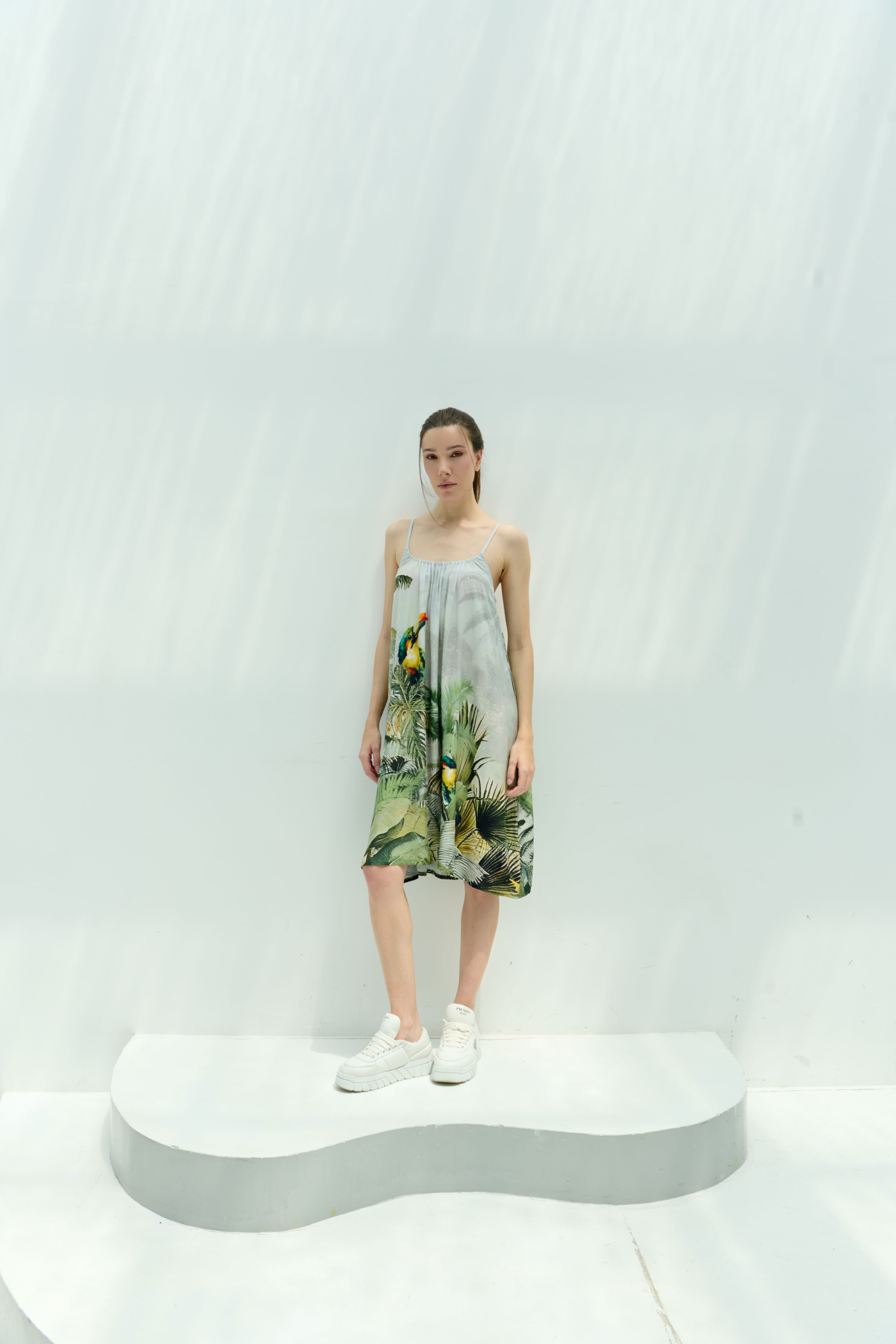 Wild Wings Bird In The Jungle Spaghetti Strap Dress