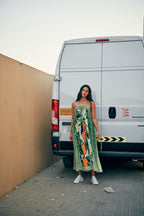 Fleur & Fruit Vintage Maxi Dress