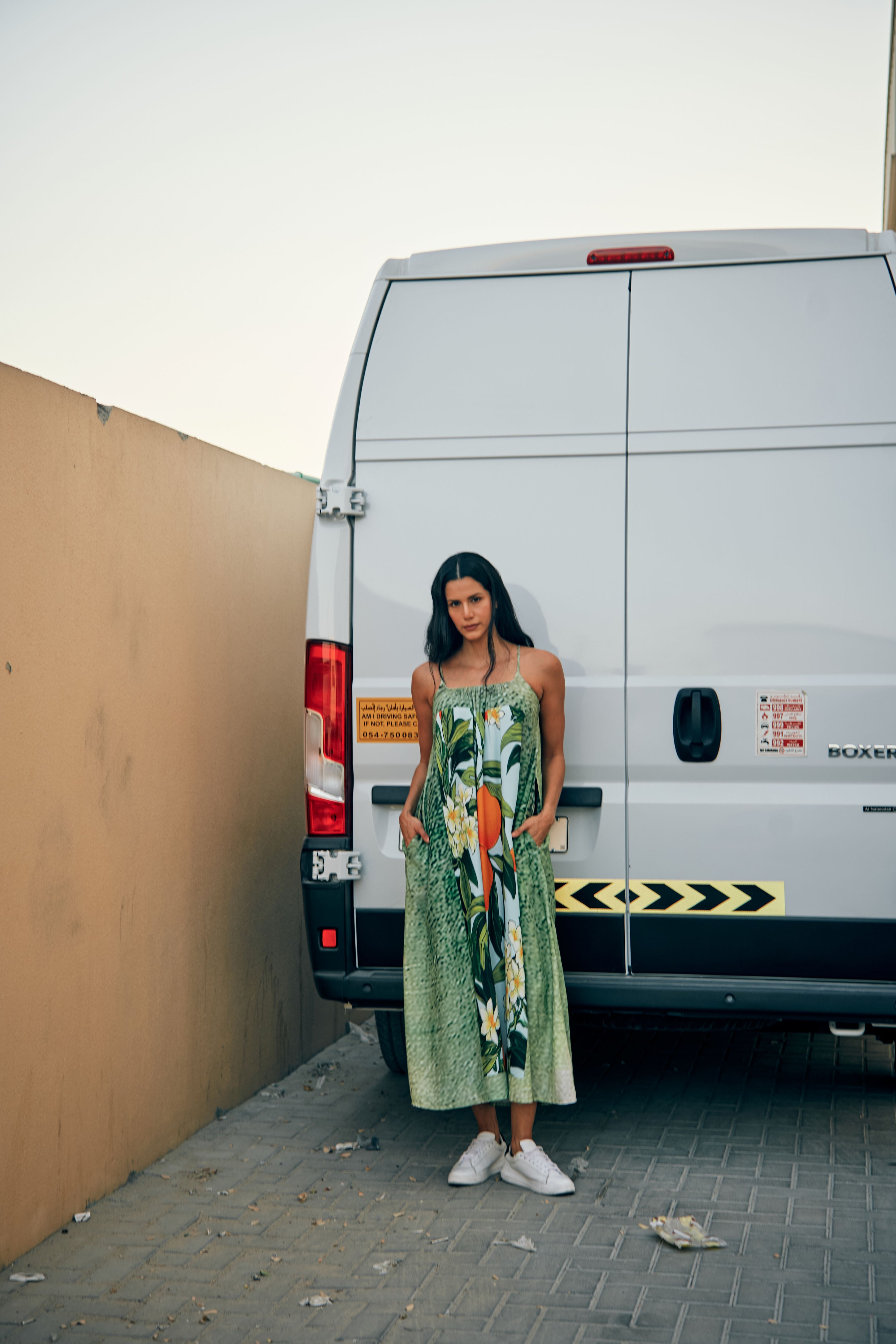 Fleur & Fruit Vintage Maxi Dress