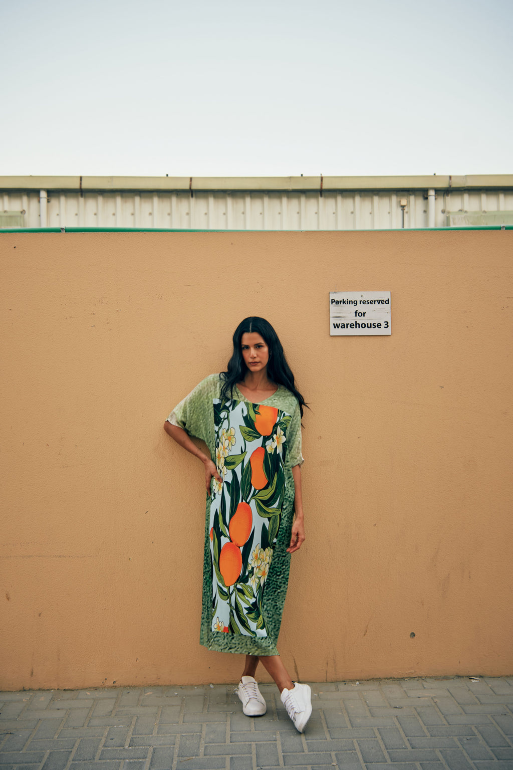 Fleur & Fruit Vintage Long Kaftan Dress