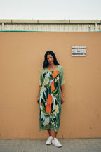 Fleur & Fruit Vintage Long Kaftan Dress
