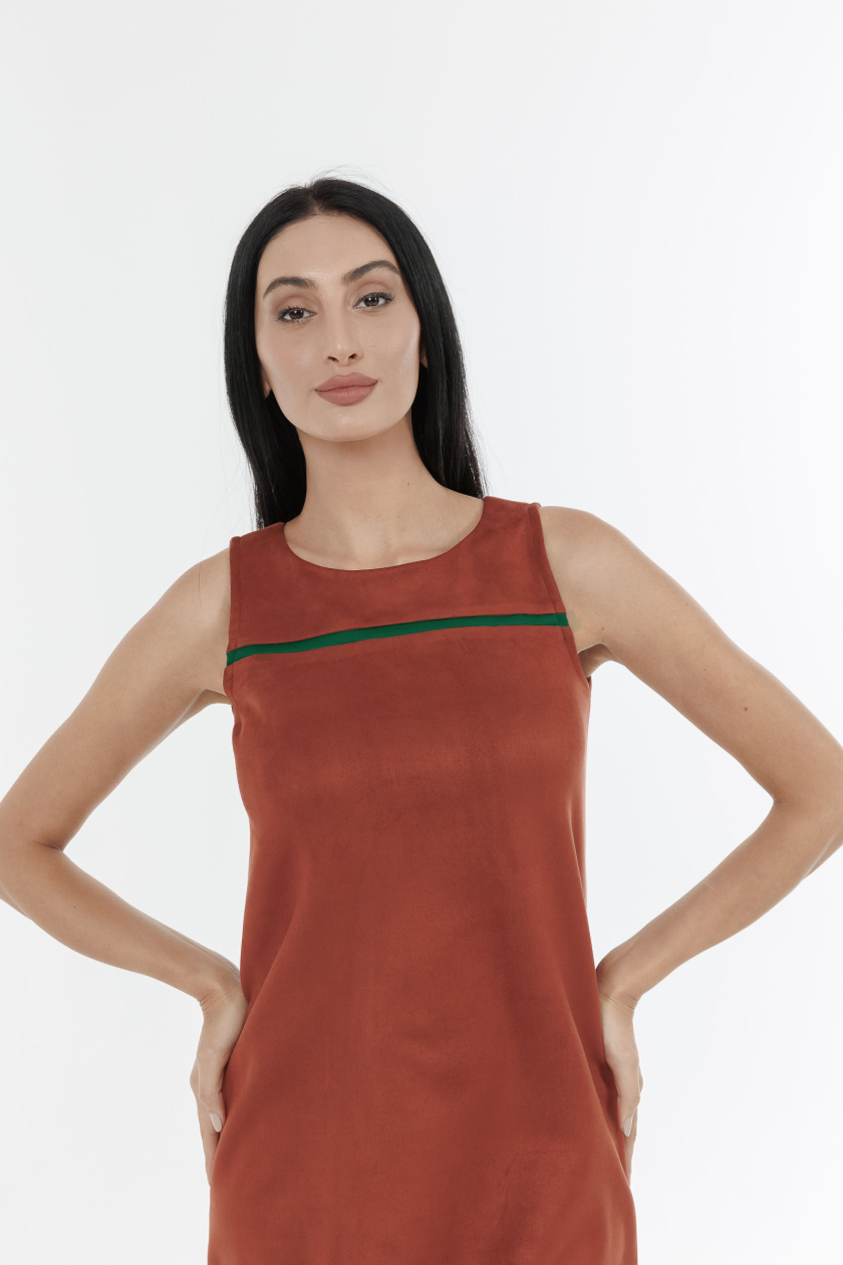 Mirage A Line Sliveless Mini Dress-1