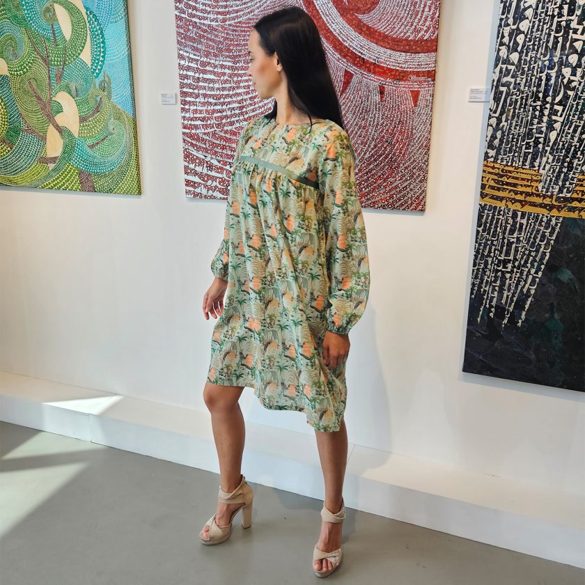 Nature Unwrapped Printed Mid Summer Dress - Image 2