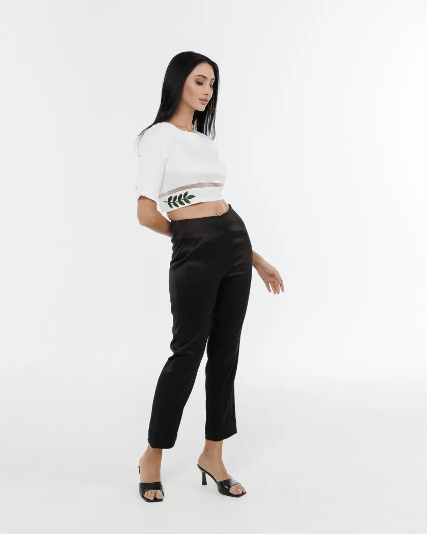 Pristine Crop Top With Embroidery Detail - Image 3