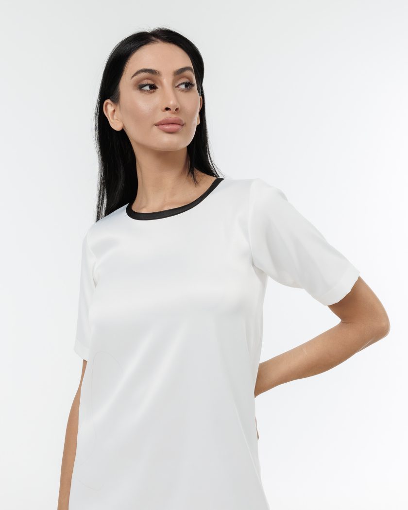 Pristine Mini Dress With Embroidery Detail-1