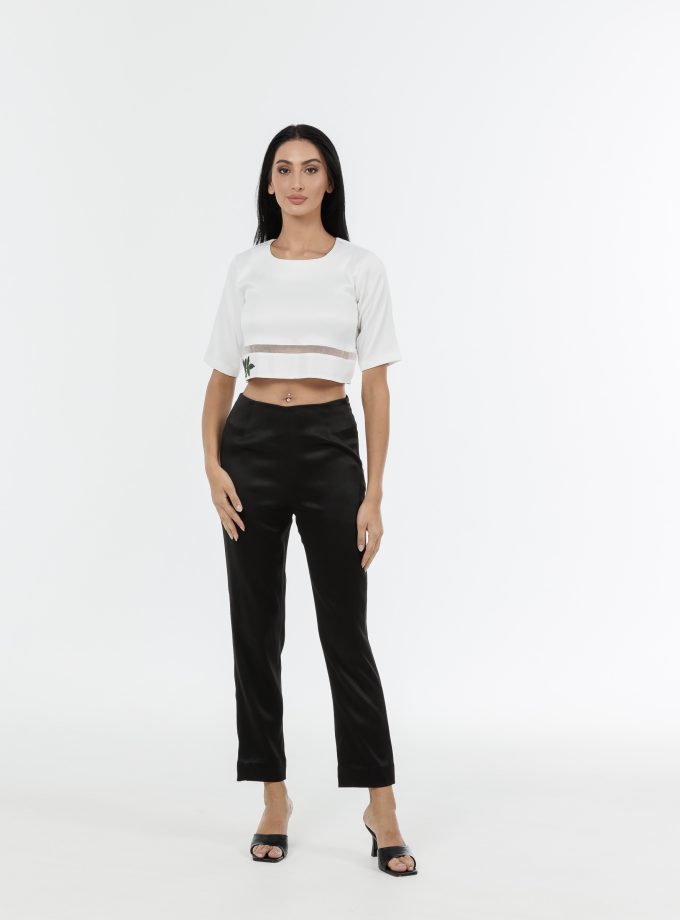 Pristine Straight Fit Trouser - Black-1