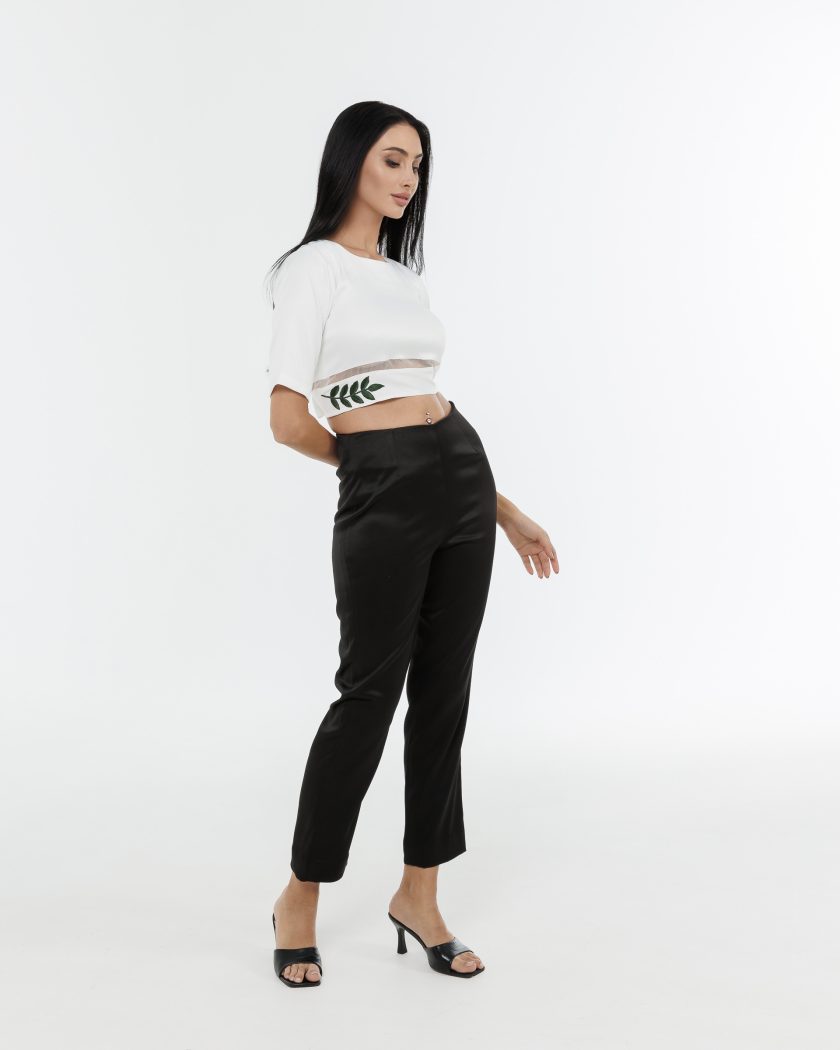 Pristine Straight Fit Trouser - Black - Image 2